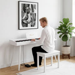 Mielczewski Canzonetta digitalpiano con gambe, bianco