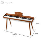 Mielczewski Canzonetta digitalpiano con gambe, mogano chiaro