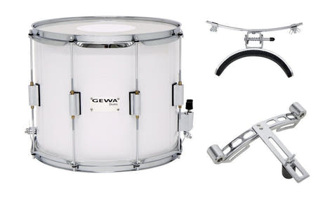 GEWA tamburo da parata 14" x 10", betulla laminata bianca