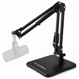 Supporto per microfono da tavolo Hardman con base pesante e braccio, fino a 2,5 kg