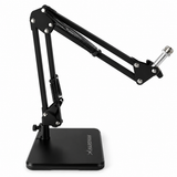 Supporto per microfono da tavolo Hardman con base pesante e braccio, fino a 2,5 kg