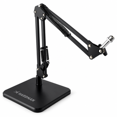 Supporto per microfono da tavolo Hardman con base pesante e braccio, fino a 2,5 kg