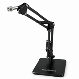 Supporto per microfono da tavolo Hardman con base pesante e braccio, fino a 2,5 kg