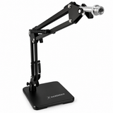 Supporto per microfono da tavolo Hardman con base pesante e braccio, fino a 2,5 kg