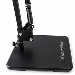 Supporto per microfono da tavolo Hardman con base pesante e braccio, fino a 2,5 kg