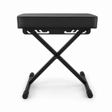 Panca per pianoforte richiudibile Hardman SB006, nera, fino a 150 kg