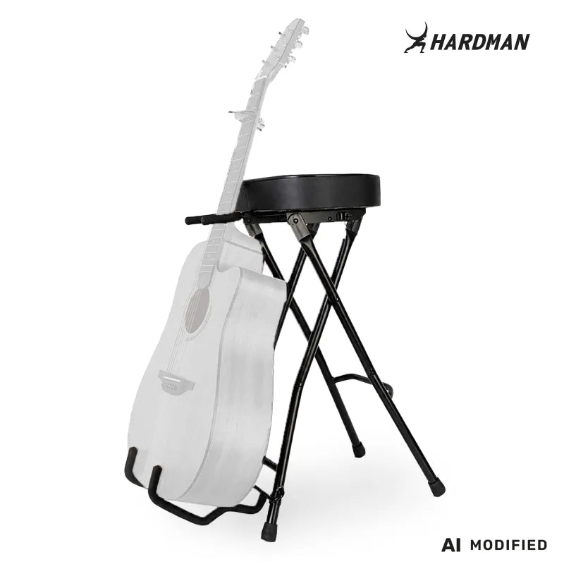 Hardman SB207 poggiapiede per chitarra con poggiapiedi e supporto per chitarra.