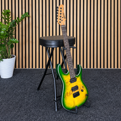 Hardman SB207 poggiapiede per chitarra con poggiapiedi e supporto per chitarra.
