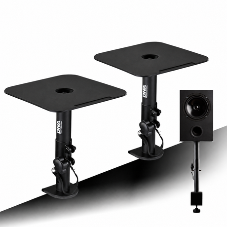 Supporti per monitor da studio con morsetto da tavolo (2 pz.)
