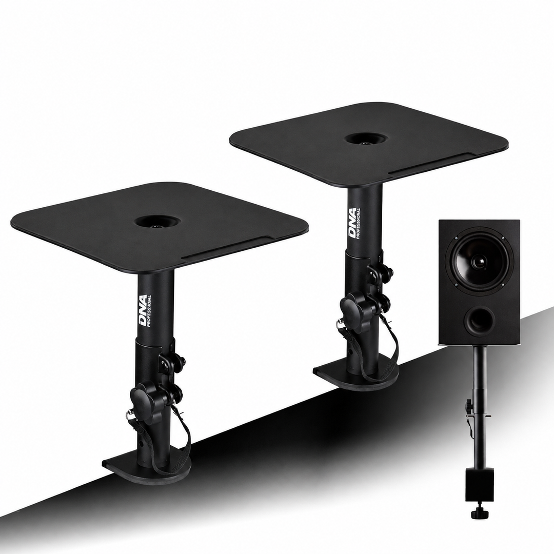 Supporti per monitor da studio con morsetto da tavolo (2 pz.)