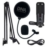 DNA CM USB KIT Kondensator USB Mikrofon med Boom Arm og Popfilter