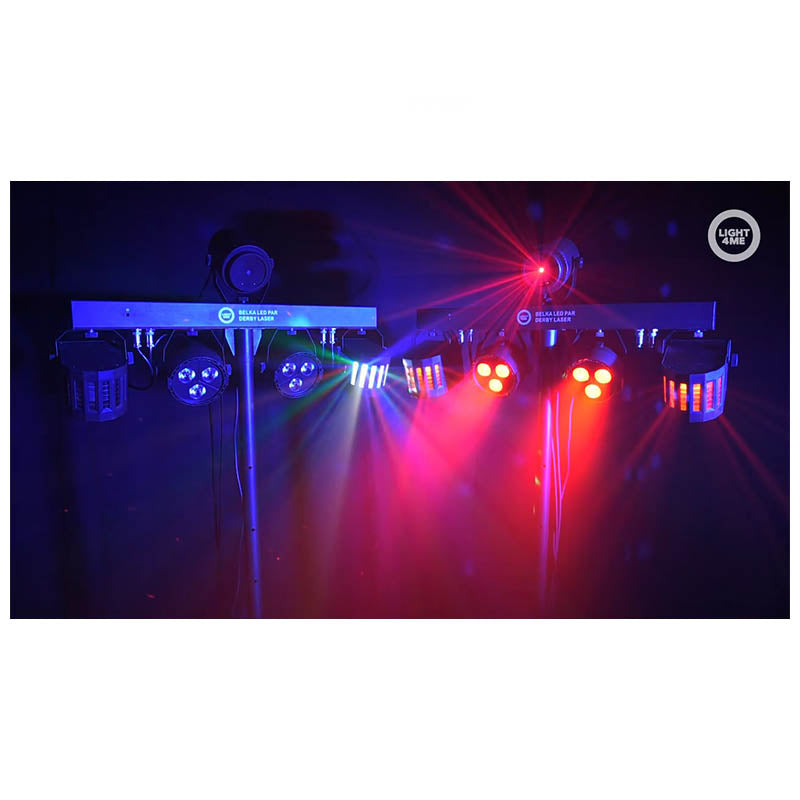 Light4Me T-Bar Par LED Derby Laser MultiBar