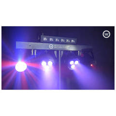 LIGHT4ME T-BAR LED PAR BLOMSTERKUGLE LASER UV STROBE illuminazione da discoteca multieffetto