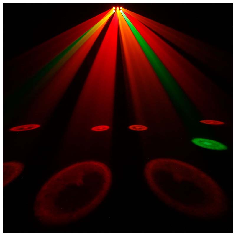 LIGHT4ME SIX EYE BEAM kraftfuld LED-stråle + FJERNBETJENING