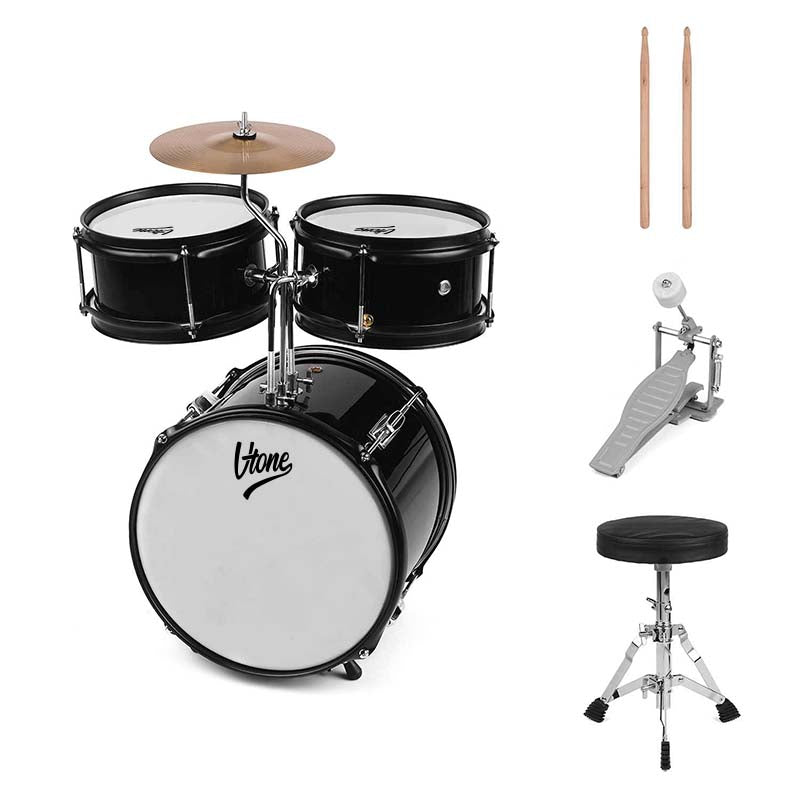 V-TONE VD Junior BK set di batteria per bambini – Set di batteria acustica per bambini