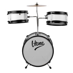 V-TONE VD Junior WH Set di tamburi per bambini – Set di tamburi acustici bianchi per bambini
