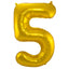 Palloncino a Forma di Numero 5 (Oro, 86 cm)