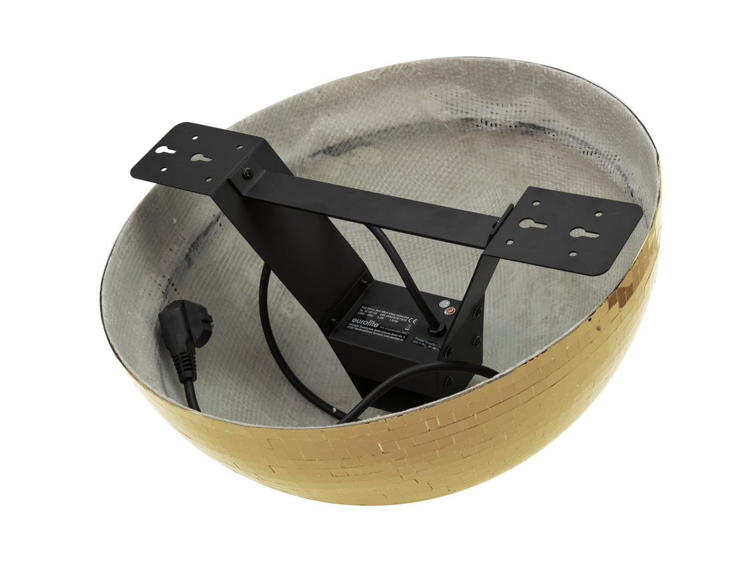 EUROLITE Mezza Sfera a Specchi 40 cm oro motorizzata