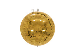 EUROLITE Set sfera a specchi 30cm dorata con stand e cover nera per treppiede