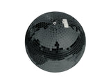 EUROLITE Set sfera a specchi 30cm nera con stand e cover nera per treppiede