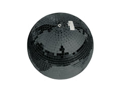 EUROLITE Set Sfera a specchio 30cm nera con stand da palco variabile + Cover nera