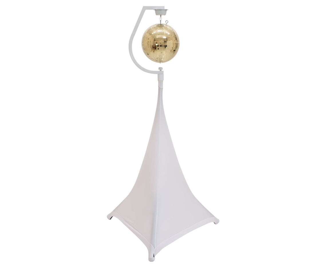 Supporto con Motore per Sfere Specchiate fino a 30cm (Bianco)
