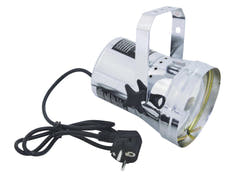 EUROLITE T-36 Pinspot con spina, argento