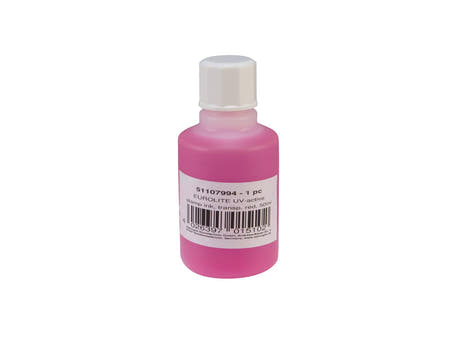 EUROLITE UV-active Inchiostro per timbri, rosso trasparente, 50ml