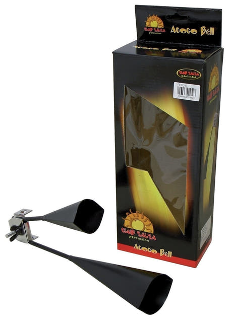 GEWA Club Salsa agogô in metallo nero con due tonalità