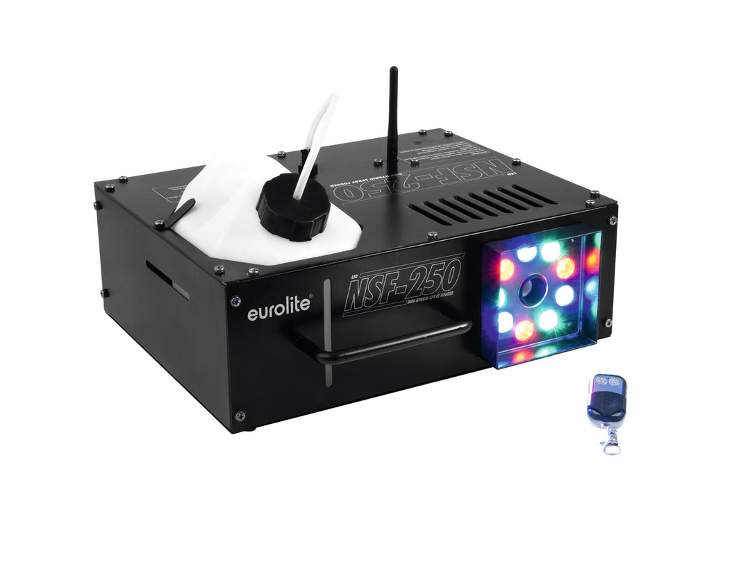 EUROLITE NSF-250 LED DMX Nebbiogeno spray ibrido