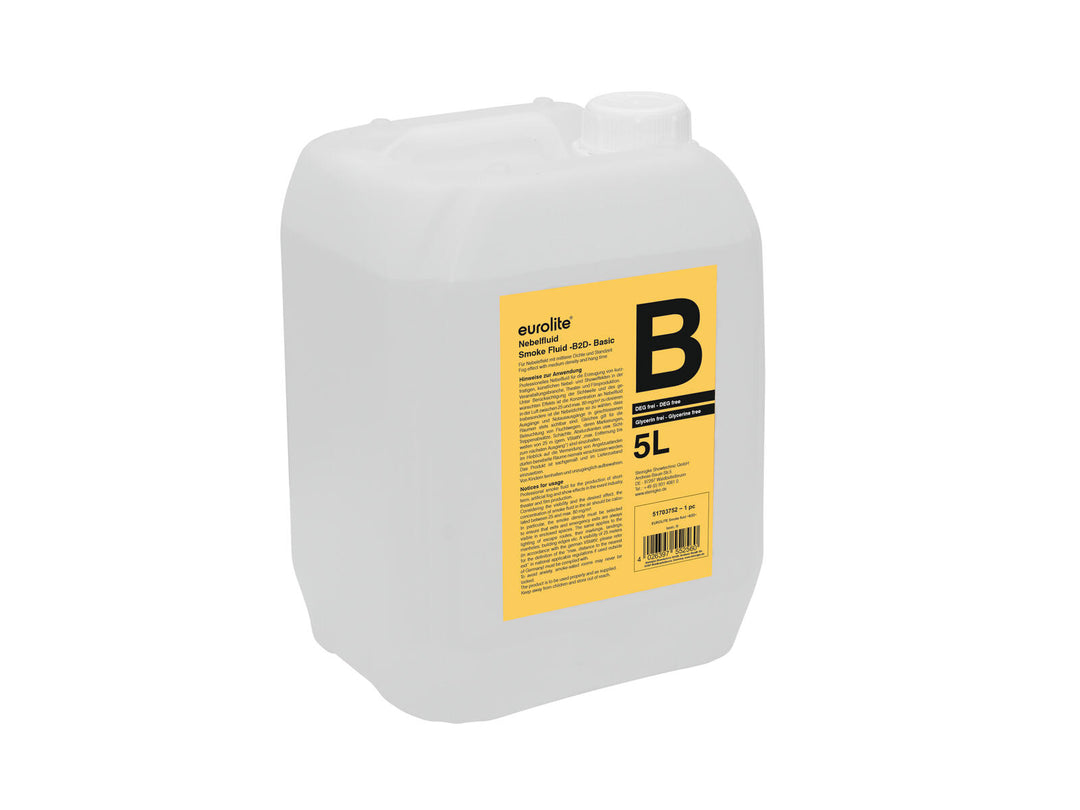EUROLITE SMOKE FLUID -B2D- Basic, 5l liquido per fumo