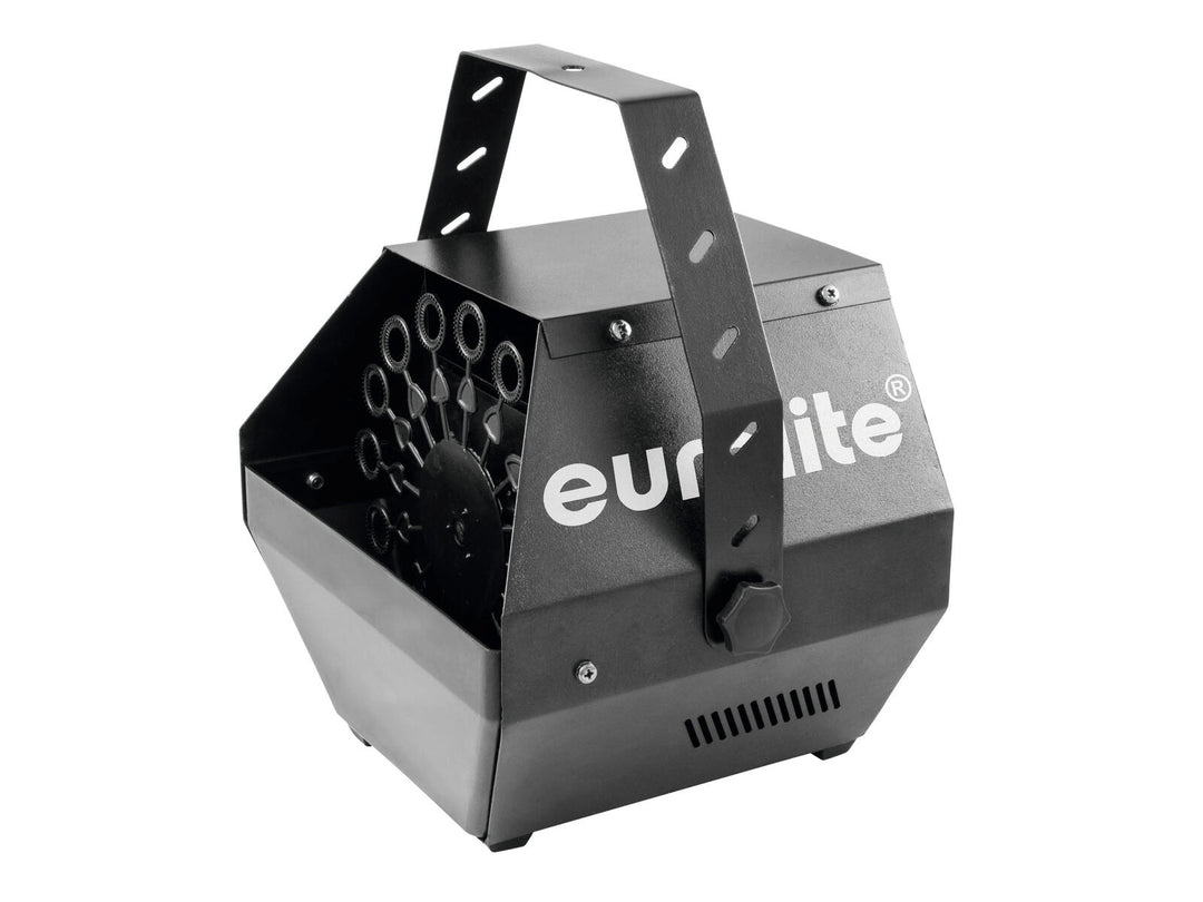 EUROLITE set B-100 Macchina per bolle black DMX + liquido per bolle 1l