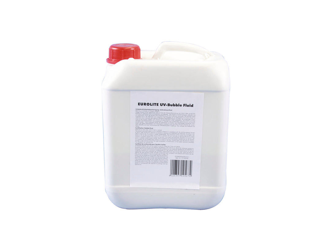 EUROLITE Set 3x UV Bubble Fluid 5l giallo + rosso + blu