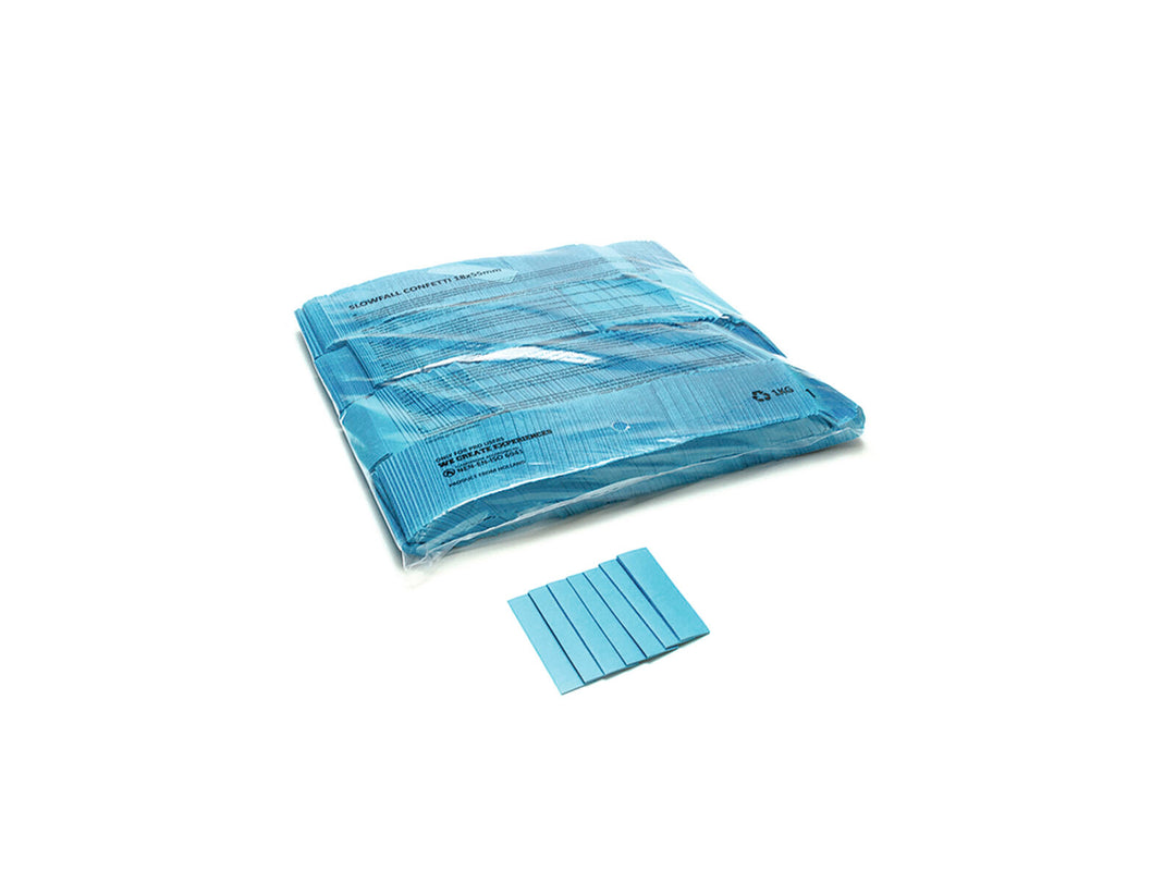 TCM FX Slowfall Confetti rettangolare 55x18mm, light blue, 1kg