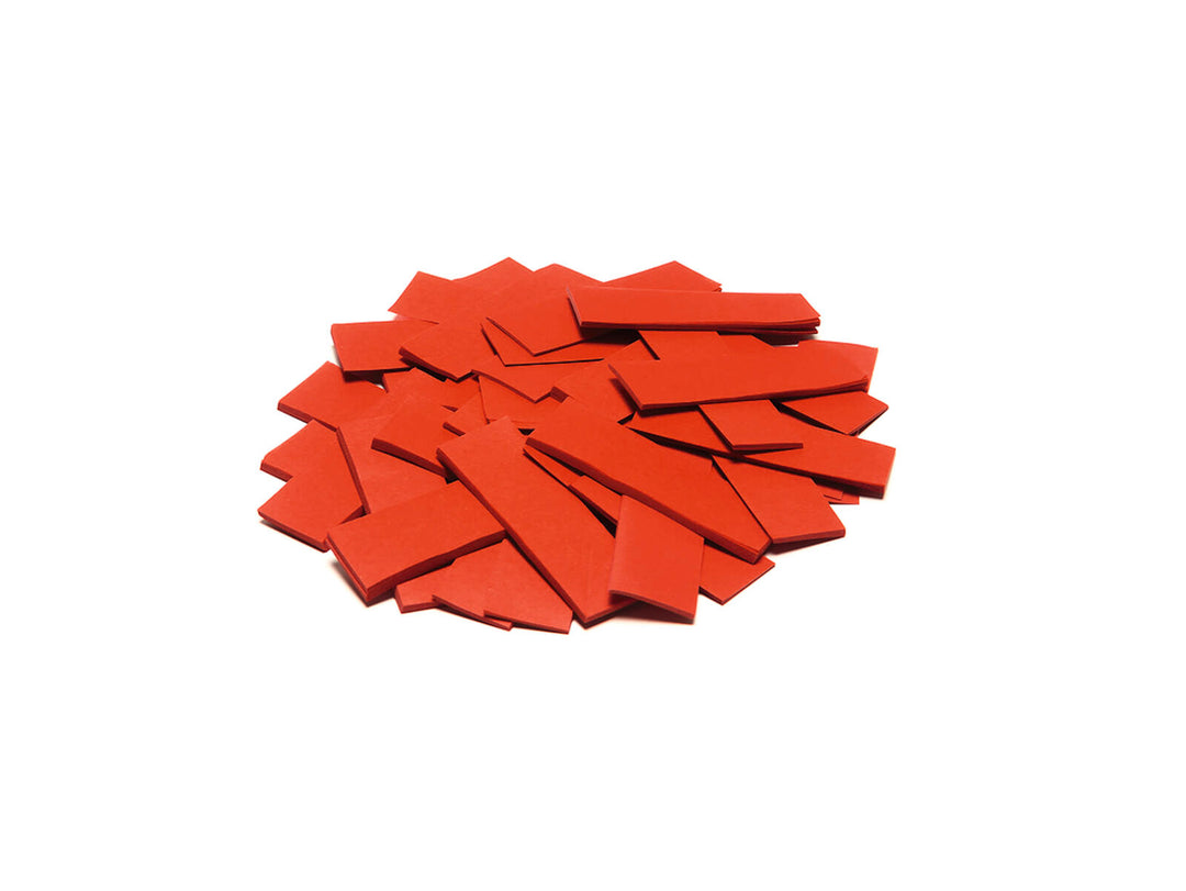 TCM FX Slowfall Confetti rettangolare 55x18mm, rosso, 1kg