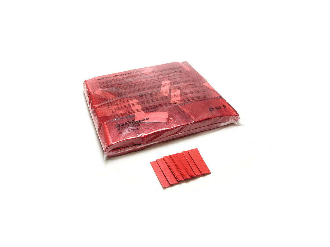 TCM FX Slowfall Confetti rettangolare 55x18mm, rosso, 1kg