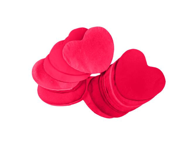 TCM FX Slowfall Confetti Hearts 55x55mm, rosso, 1kg