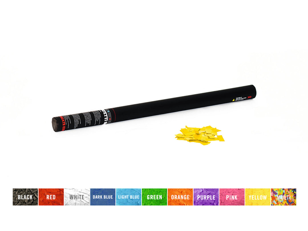 Cannone portatile per coriandoli TCM FX 80 cm, giallo