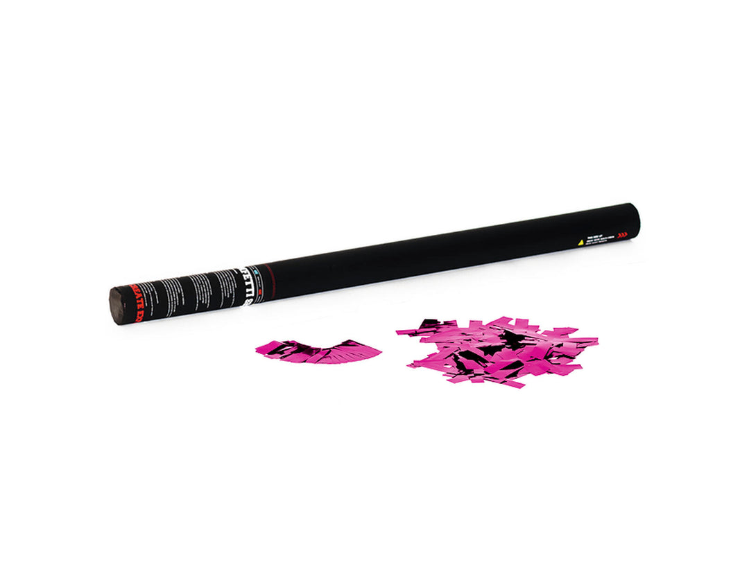 TCM FX cannone per coriandoli manuale 80cm, rosa metallizzato