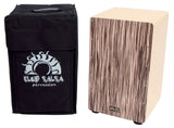 GEWA Club Salsa cajon in legno massello, frontale in Zebrano
