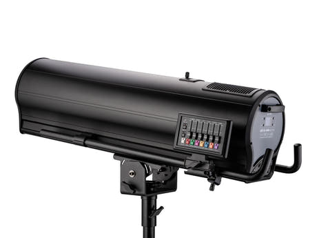 EUROLITE LED SL-1000 MFZ DMX Faro di ricerca incl. flight case