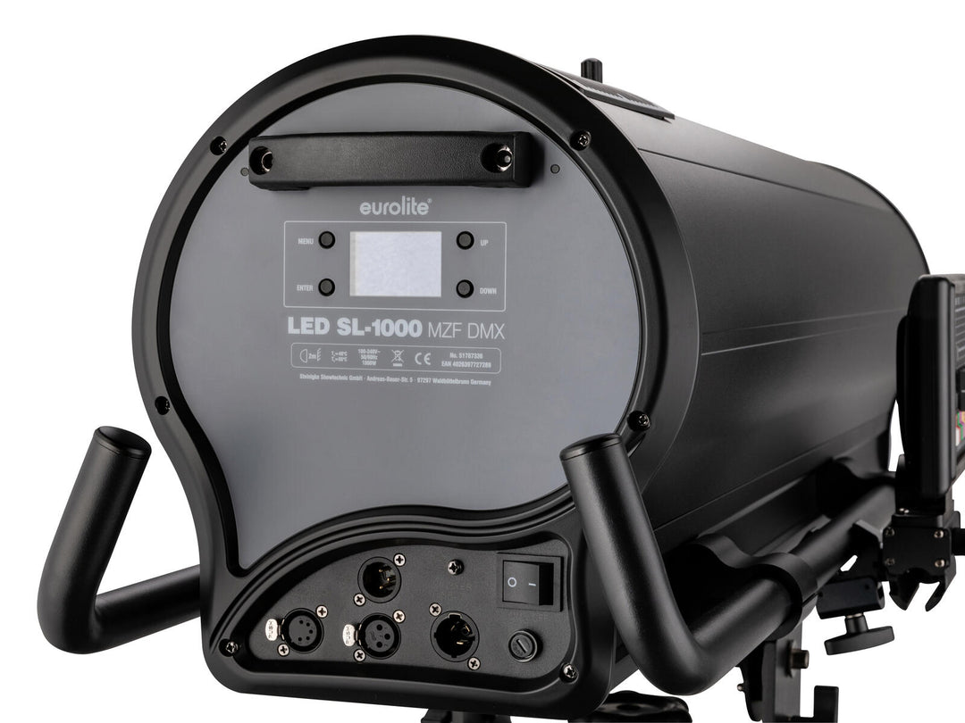 EUROLITE LED SL-1000 MFZ DMX Faro di ricerca incl. flight case