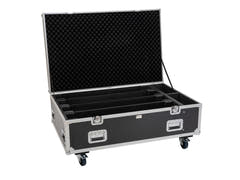 EUROLITE Set 4x LED BAR-8 SWING QCL bar + Flightcase con ruote