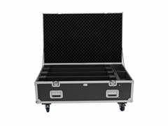 ROADINGER Flightcase PRO 4x LED BAR-8 SWING con ruote