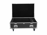 ROADINGER Flightcase PRO 4x LED BAR-8 SWING with wheels