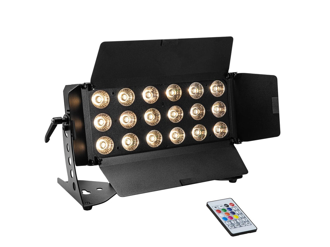 Set EUROLITE 2x LED CLS-18 QCL RGB/WW 18x7W + Flightcase