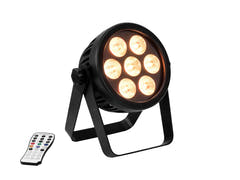 EUROLITE Set 4x LED 7C-7 Silent Slim Spot + Custodia