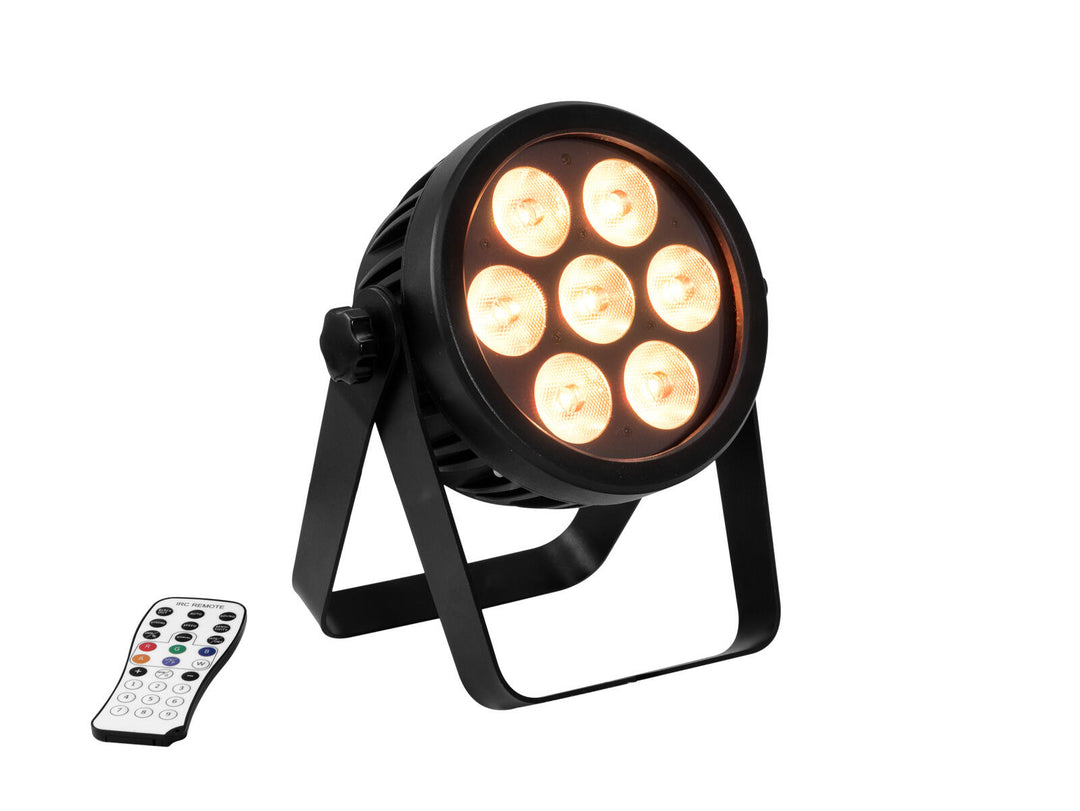 EUROLITE Set 4x LED 7C-7 Silent Slim Spot + Custodia