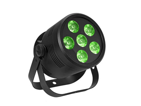 EUROLITE LED Silent Par 6 QCL da pavimento bk