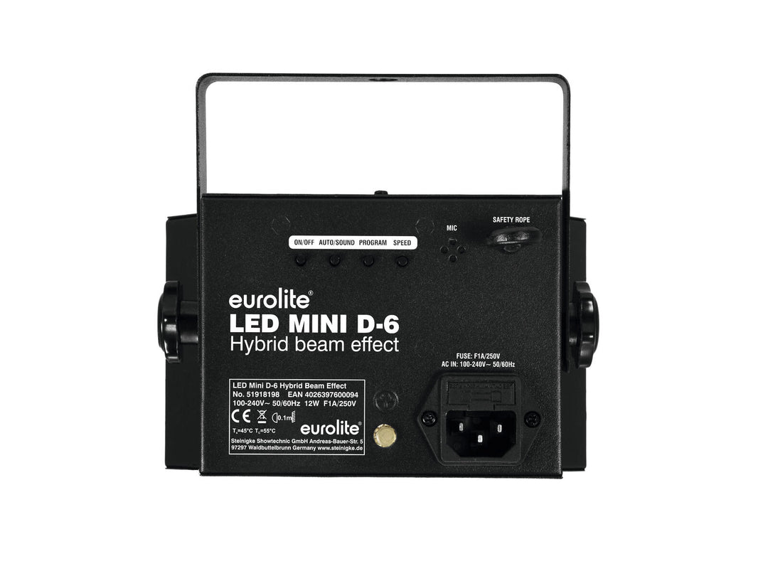 EUROLITE LED Mini D-6 Effetto ibrido Beam